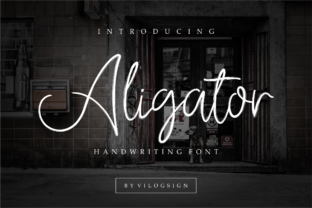 Aligator: A Handwritten Script Font for Web Design