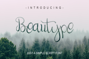 Beautype: An Elegant Script Font for Editorial Design