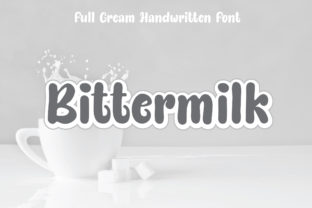 Bittermilk: A Bold Handwritten Font for Editorial Design
