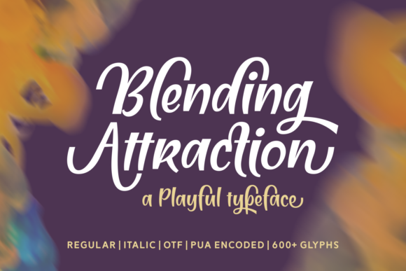 Blending Attraction: A Whimsical Script Font for Crafters