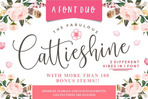 Cattieshine: An Elegant Script Font for Editorial Design
