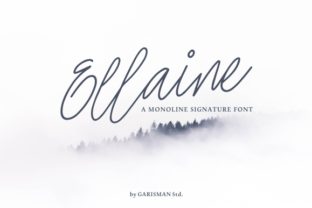 Ellaine: A Signature Script Font for Editorial Design