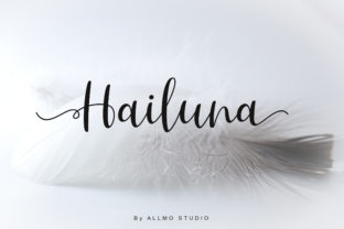 Hailuna: A Modern Script Font for Editorial Design