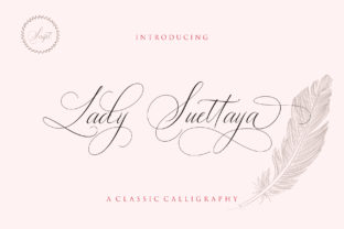 Lady Suettaya: A Modern Script Font for Editorial Design