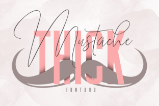 Mustache and Thick: A Handmade Font Duo for Makers