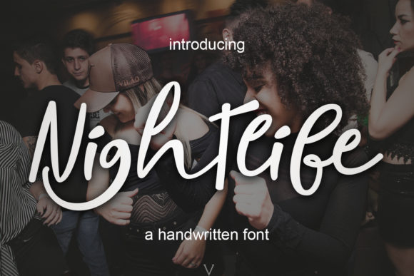 Nightlife: A Modern Script Font for Editorial Design