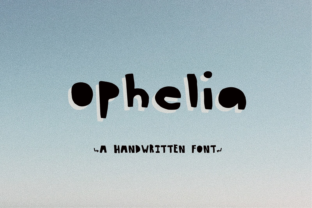 Ophelia: A Quirky Brush Font for Crafters
