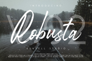 Robusta Duo: A Bold Brush Font for Web Design