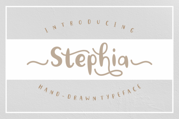 Stephia: A Handwritten Font for Editorial Design