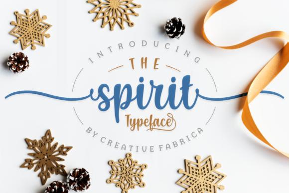 The Spirit: A Festive Handwritten Font for Editorial Design