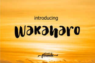 Wakaharo: A Bold Script Font for Campaigns