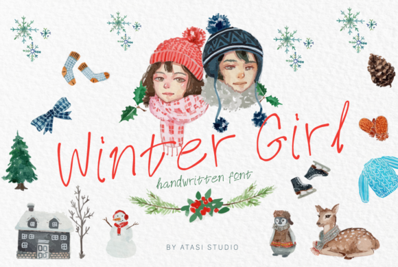 Winter Girl: A Playful Script Font for Web Design