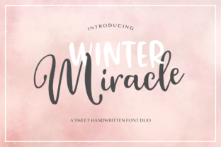 Winter Miracle: A Fresh Handmade Font for Your Brand