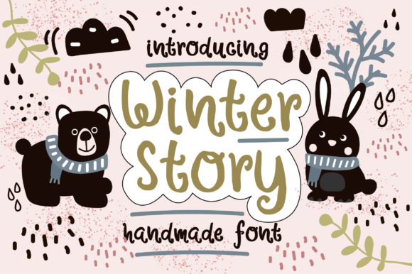 Winter Story: A Whimsical Font for Web Design